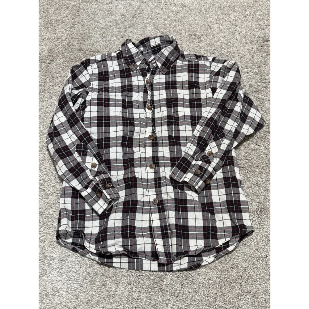 Lot of 2 Children's Place Long Sleeve Button up‎ & Long Sleeve Henley Size 5/6